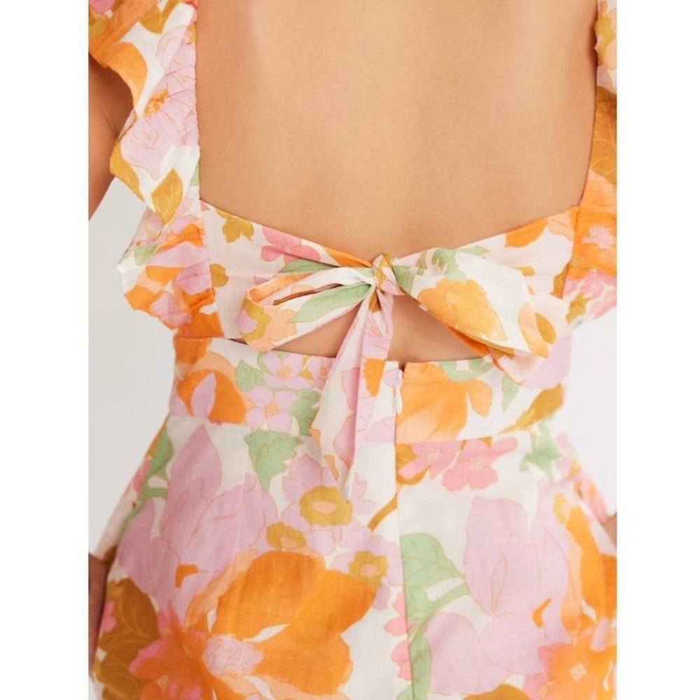 MILLE harmony floral Alessia tie back ruffled jumpsuit EXTRA SMALL - Picture 3 of 9
